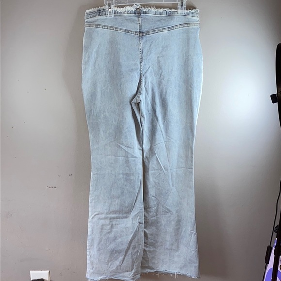 Wild Fable Blue Flare Wide Leg Jeans - Picture 7 of 10